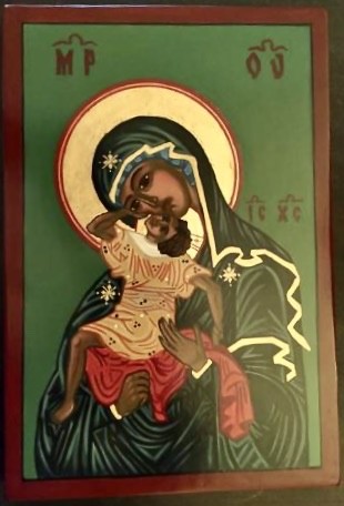 Virgin and the Playing Child, Theotokos, Virgin Mary and Child Jesus, Blessed Mother.