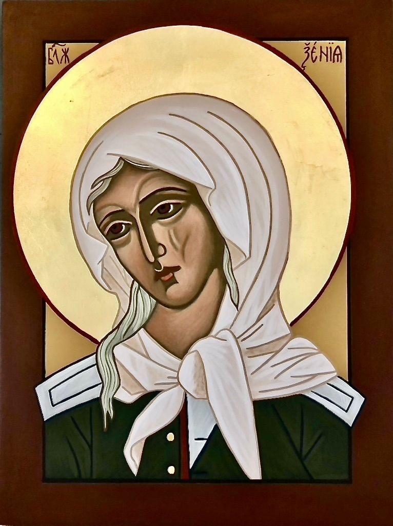 St. Xenia of St. Petersburg, Russia, Holy Fool, Patoness of healing from illness,deliverance from affliction,people who seek jobs. Feast day February 6.